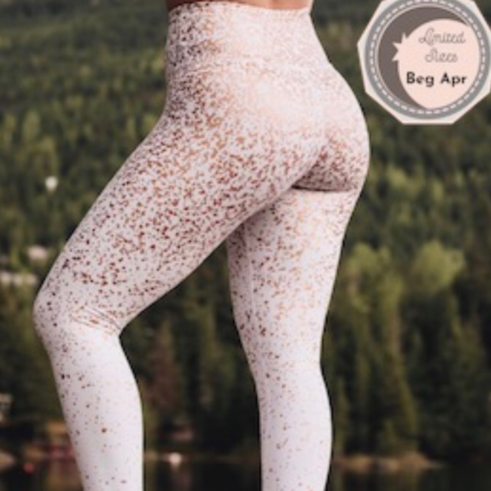 ZYIA white Stay Gold 7/8 hi-rise legging